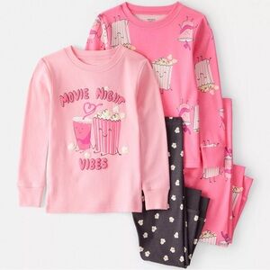 Carter's Movie Night Pink Pajama Set